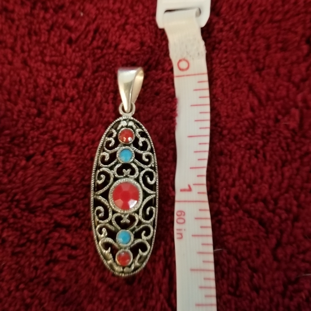 .925 oval pendant